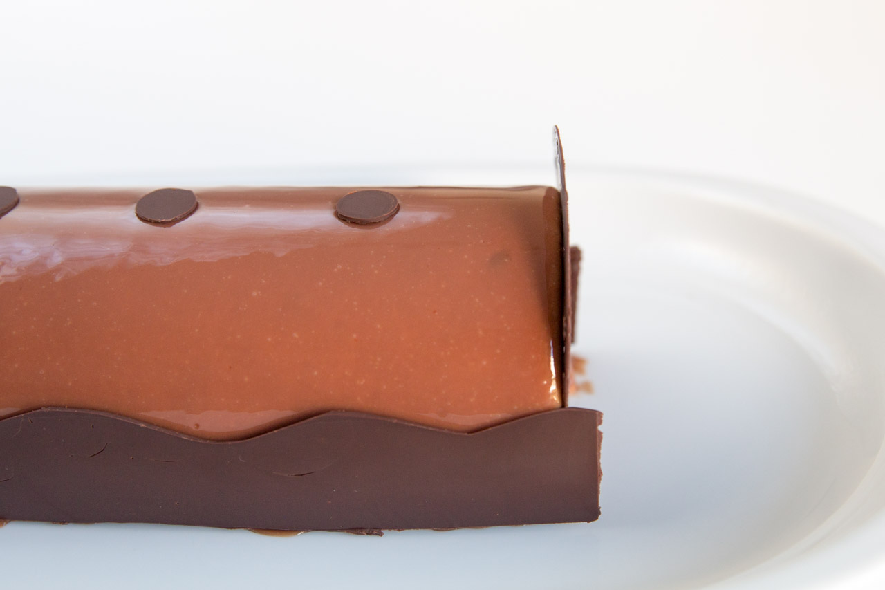 Bûche choco-caramel - 5 ingredients 15 minutes