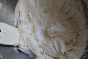 Creamed butter with vanilla