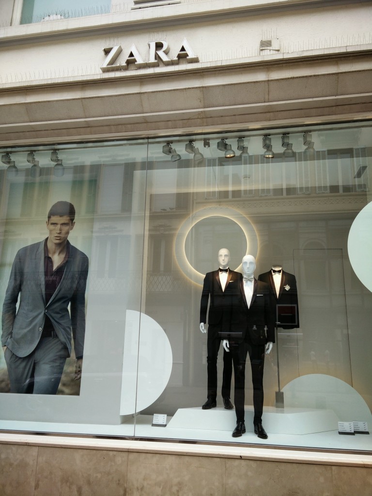 Zara selling Tuxedos in Cannes